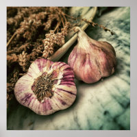 Garlic / Foodie kitchen poster