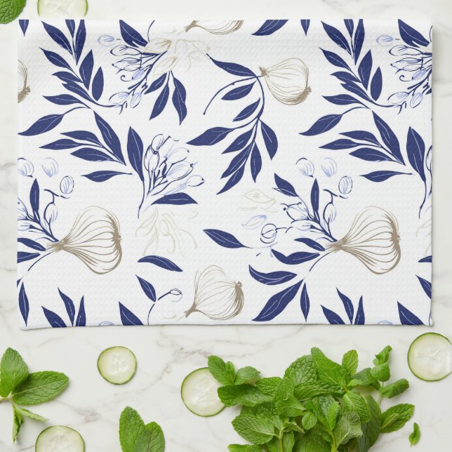 Garlic Glamour - Tea Towel (Folded)