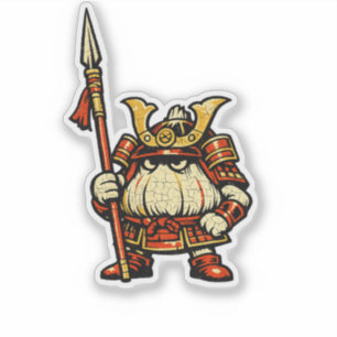 Garlic Guard — Funny Vegetable Castle Samurai