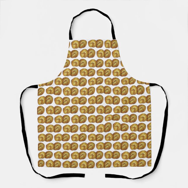Garlic Knots Bread Roll Italian Food Cooking Chef Apron (Front)