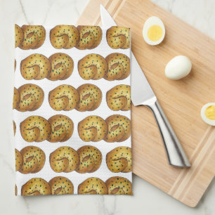 Garlic Knots Bread Roll Italian Food Cooking Chef Tea Towel