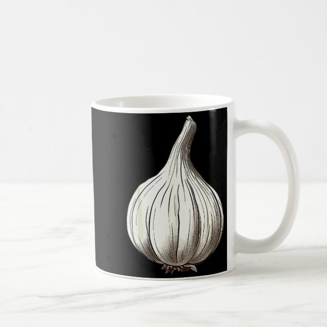Garlic Lazy Easy Funny Matching Halloween Costume  Coffee Mug (Right)