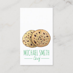 Garlic Naan Bread Indian Flatbread Baker Chef Business Card