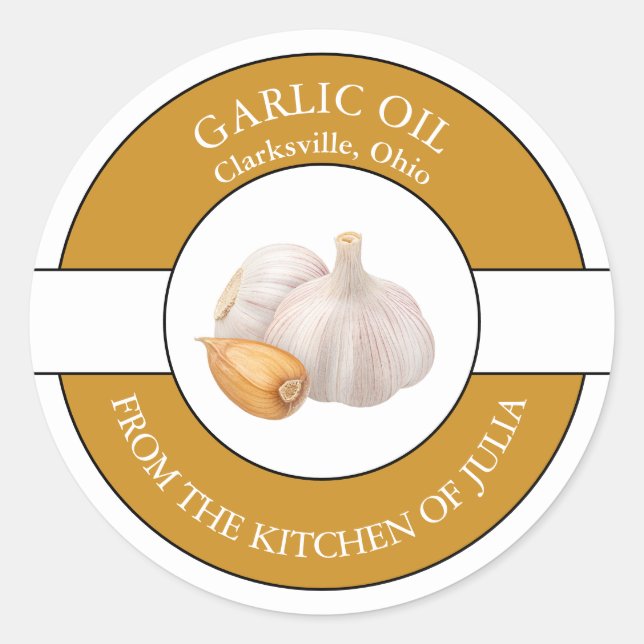 Garlic Oil Label (Front)