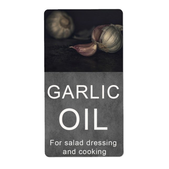 Garlic oil label (Front)