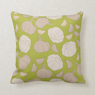 Garlic Pattern - Garlic Cloves & Bulb Cushion