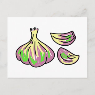 garlic postcard