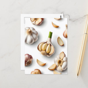 garlic postcard