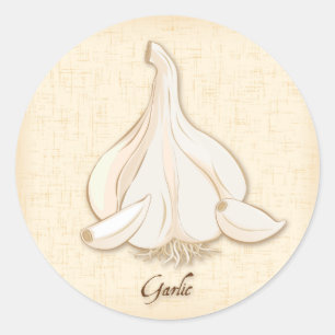 Garlic Round Sticker