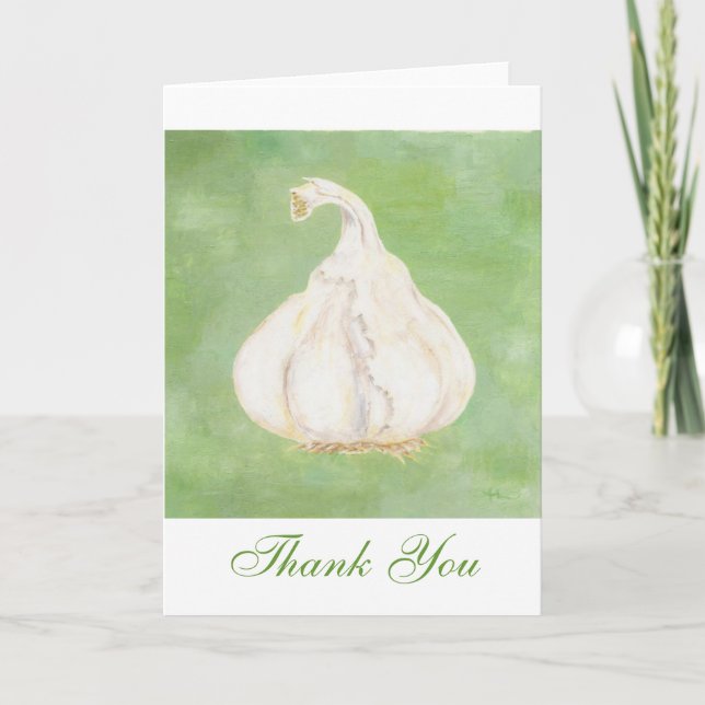Garlic Thank You notecard (Front)