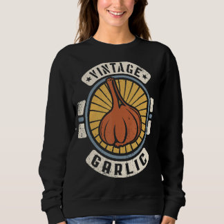 Garlic Vintage Classic Retro 60s 70s Sweatshirt