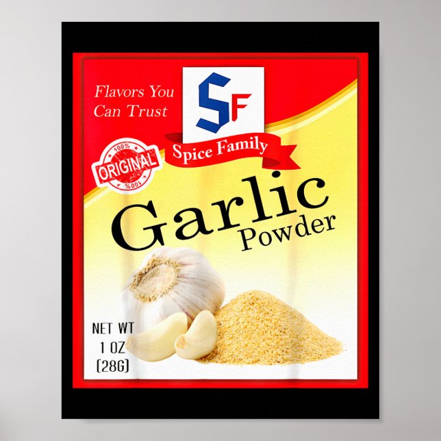 Garlic Wder Sce Group Costume Family Matching Hall Poster (Front)