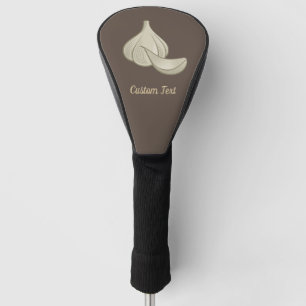 Garlic Woodcut Icon Golf Head Cover