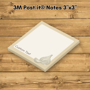 Garlic Woodcut Icon Post-it Notes