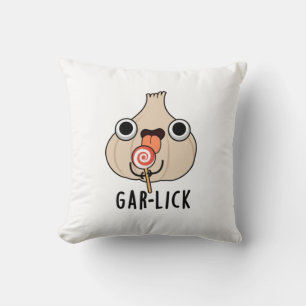 Garlick Funny Garlic Herb Pun  Cushion