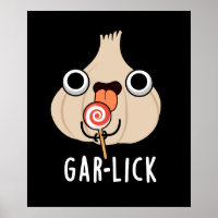 Garlick Funny Garlic Herb Pun Dark BG