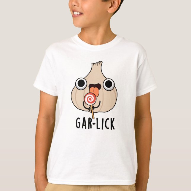 Garlick Funny Garlic Herb Pun  T-Shirt (Front)