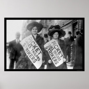 Garment Workers Strike, New York City 1910 Poster