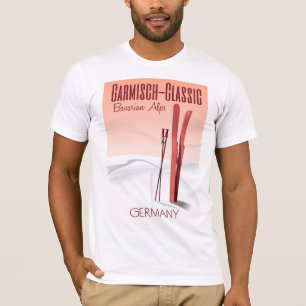 Garmisch Classic,Bavarian Alps Ski poster T-Shirt