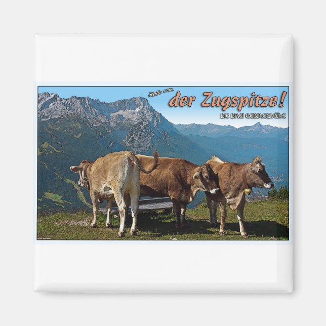 Garmisch - Hallo from the Zugspitze! Magnet (Front)