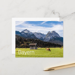 Garmisch Partenkirchen Alps Bavaria Germany Holiday Postcard