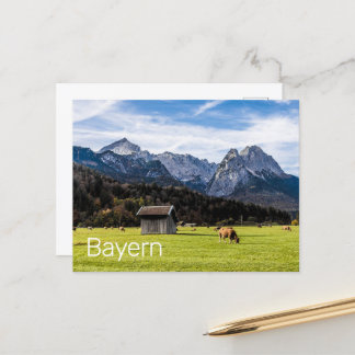 Garmisch Partenkirchen Alps Bavaria Germany Holiday Postcard