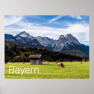 Garmisch Partenkirchen Alps Bavaria Germany Poster