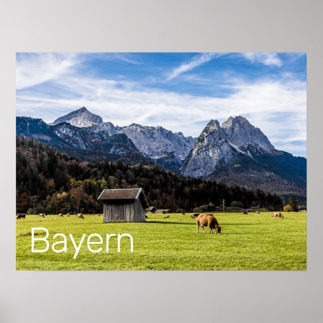 Garmisch Partenkirchen Alps Bavaria Germany Poster (Front)