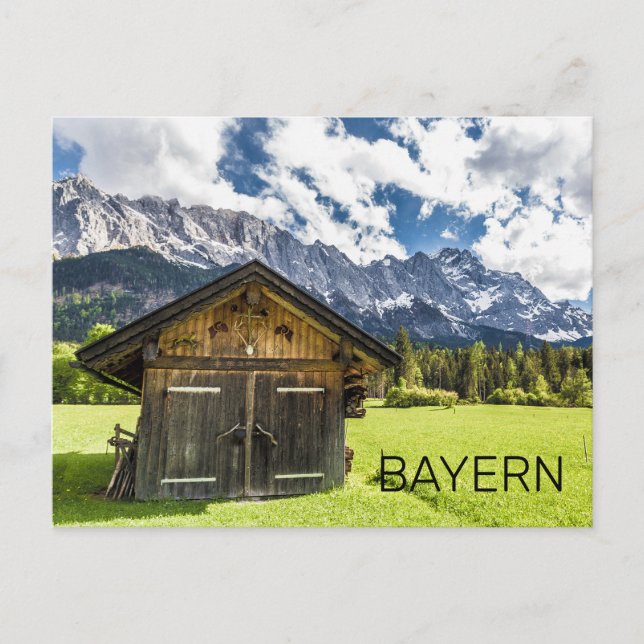 Garmisch Partenkirchen Bavaria Alps Panorama Holiday Postcard (Front)