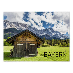 Garmisch Partenkirchen Bavaria Alps Panorama Poster