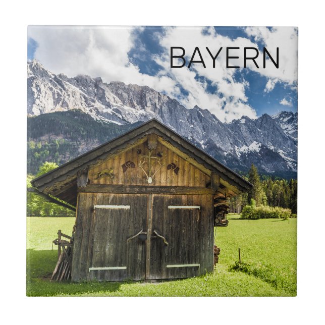 Garmisch Partenkirchen Bavaria Alps Panorama Tile (Front)