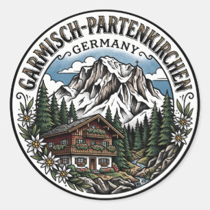 Garmisch-Partenkirchen Germany Classic Round Sticker