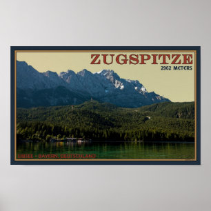 Garmisch - Zugspitze above the Eibsee Poster