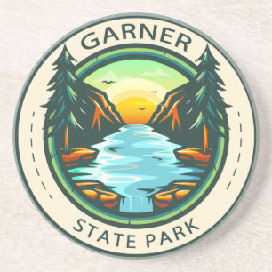 Garner State Park Texas Badge  Coaster