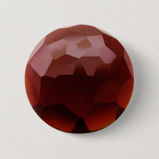 Garnet 01, January, Birthstone 6 Cm Round Badge