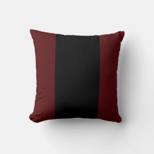 Garnet and Black II Throw Pillow