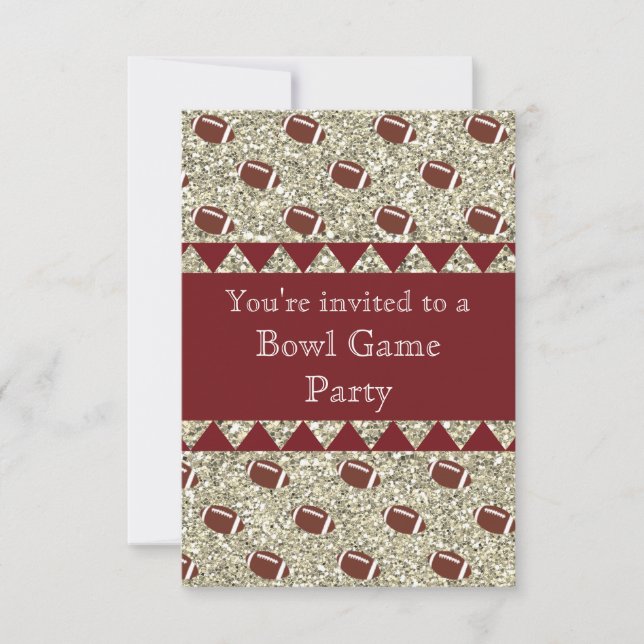 Garnet and Gold/Party Invitation (Front)