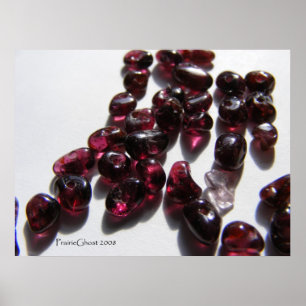 Garnet Bead Chips Poster