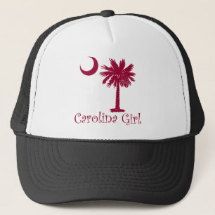 Garnet Carolina Girl Palmetto Trucker Hat