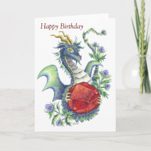 Garnet Dragon (Aquarius)-Birthday card