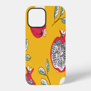 Garnet Fruit: Hand-Drawn Vintage Pattern. iPhone 12 Case