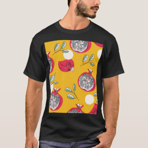 Garnet Fruit: Hand-Drawn Vintage Pattern. T-Shirt
