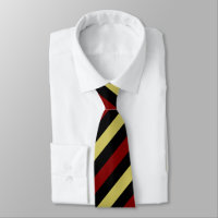 Garnet Gold and Black II Regimental Stripe Tie