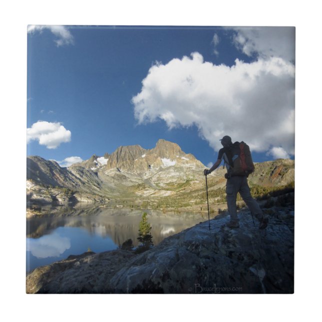 Garnet Lake and Banner Peak 2 - John Muir Trail Tile (Front)