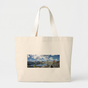 Garnet Lake and Banner Peak - John Muir Trail Large Tote Bag