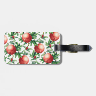 Garnet pattern luggage tag