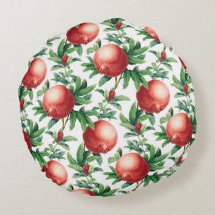 Garnet pattern round cushion