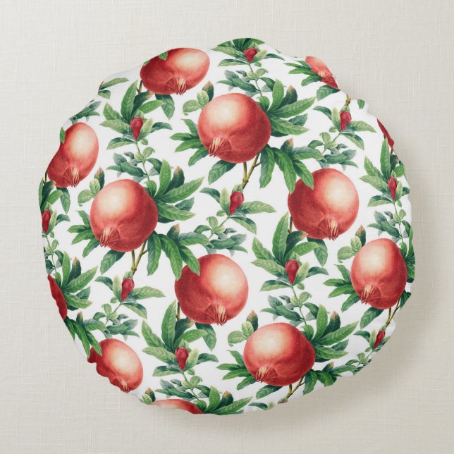 Garnet pattern round cushion (Back)