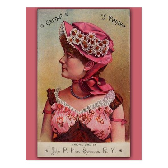Garnet Vintage Victorian Art Card