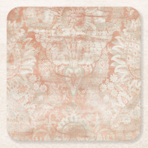 Garnet Weft Square Paper Coaster